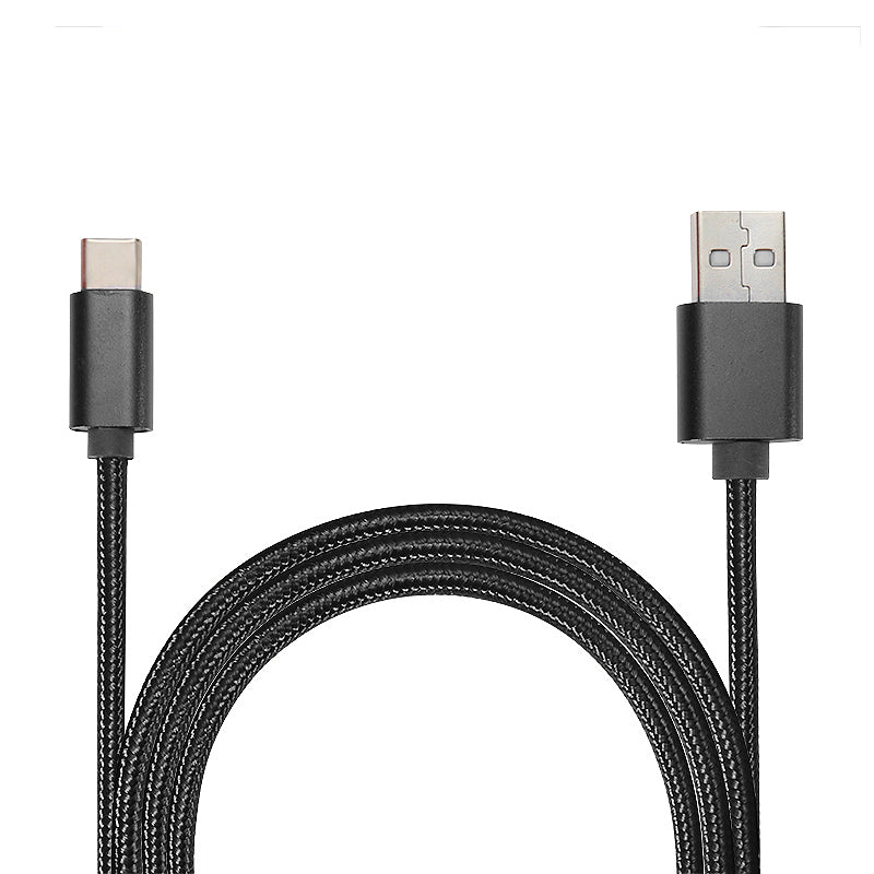 2M Type C Weave Braided High-Quality Data Sync Cable USB Charger Charging Cord