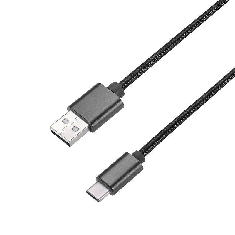 2M Type C Weave Braided High-Quality Data Sync Cable USB Charger Charging Cord