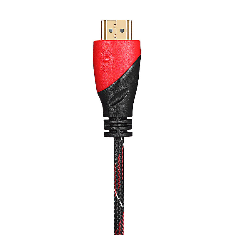 1.8m High Speed Knit Braided Gold-plated Connector HDMI Cable for HDTV PS3